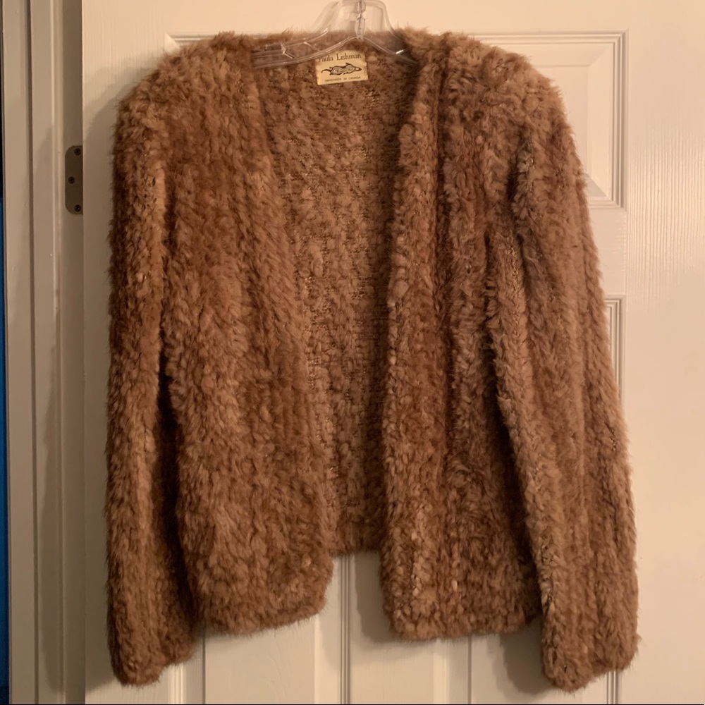 Paula Lishman sheared mink sweater/jacket
